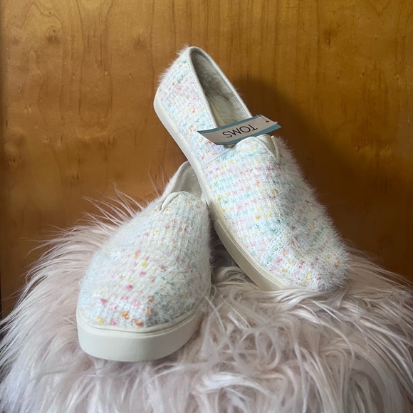 TOMS Chenille Knit Alpargata - Women’s size 10 - Picture 2 of 5